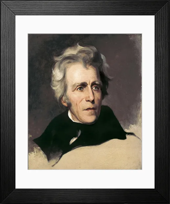 Framed Print : SULLY, Thomas (1783-1872). Andrew Jackson. 1845. Oil on canvas. UNITED STATES OF AMERICA. Washington. National Gallery of Art. AISA / Everett Collection**US SALES ONLY**