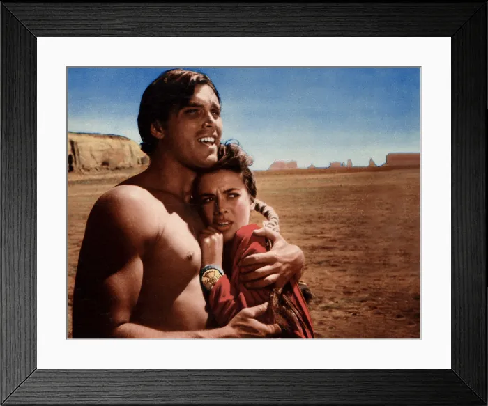 Framed Print : THE SEARCHERS, from left: Jeffrey Hunter, Natalie Wood, 1956