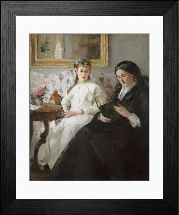 Framed Print : MORISOT, Berthe (1841-1895). The Mother and Sister of the Artist. 1869-1870. Impressionism. Oil on canvas. UNITED STATES OF AMERICA. Washington. National Gallery of Art Framed Print : MORISOT, Berthe (1841-1895). The Mother and Sister of the Artist. 1869-1870. Impressionism. Oil on canvas. UNITED STATES OF AMERICA. Washington. National Gallery of Art