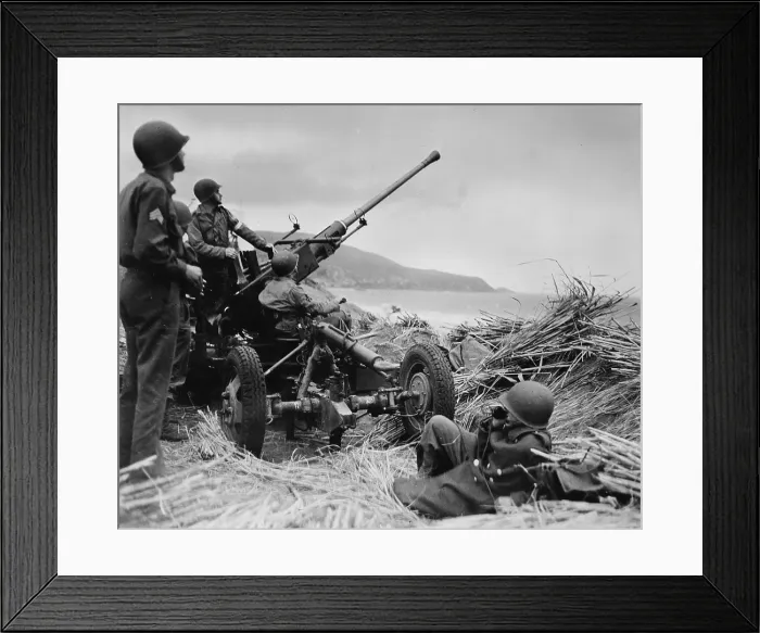 Framed Print : World War II, original caption