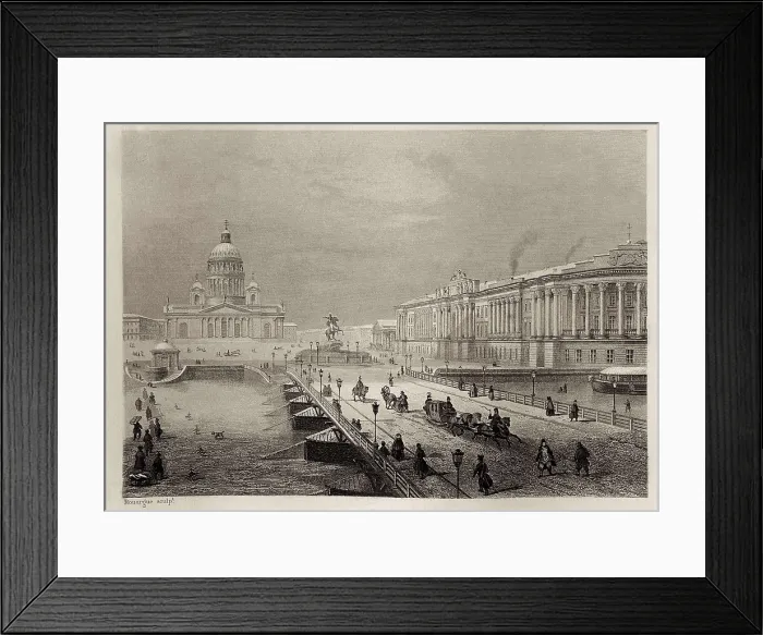 Framed Print : Saint Petersburg. Church of Resurrection, 19th c. Engraving. AISA / Everett Collection**US SALES ONLY** Framed Print : Saint Petersburg. Church of Resurrection, 19th c. Engraving. AISA / Everett Collection**US SALES ONLY**