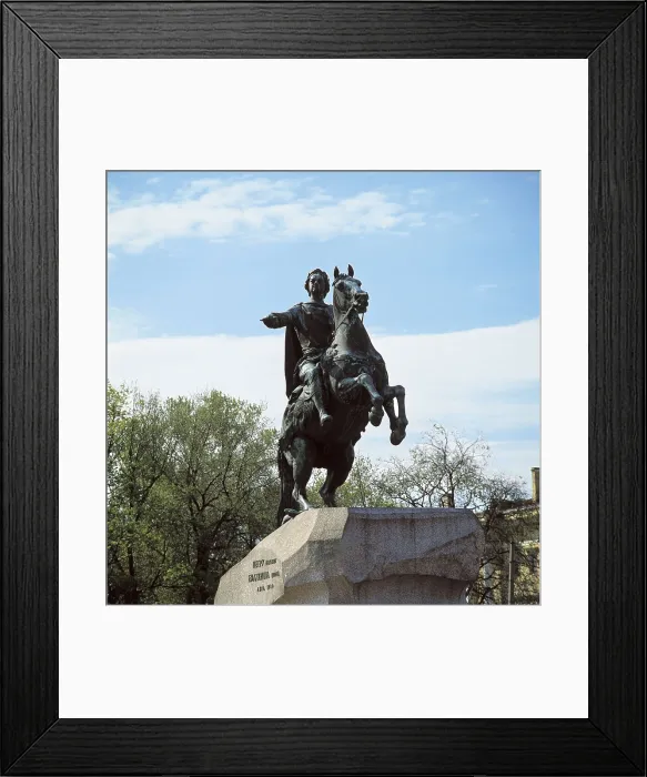 Framed Print : Falconet, Etienne-Maurice (1716-1791). Monument to Peter the Great. 1776-1777. RUSSIA. Saint Petersburg. Rococo. Sculpture on bronze. AISA / Everett Collection**US SALES ONLY** Framed Print : Falconet, Etienne-Maurice (1716-1791). Monument to Peter the Great. 1776-1777. RUSSIA. Saint Petersburg. Rococo. Sculpture on bronze. AISA / Everett Collection**US SALES ONLY**