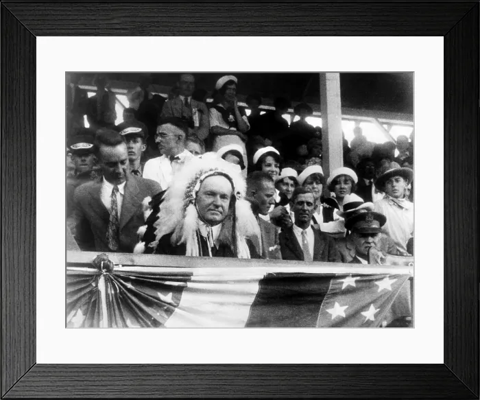 Framed Print : President Calvin Coolidge, circa 1925. Courtesy: CSU Archives / Everett Collection