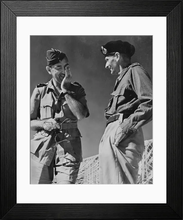 Framed Print : World War II, U.S. military speaking, circa 1940-1946