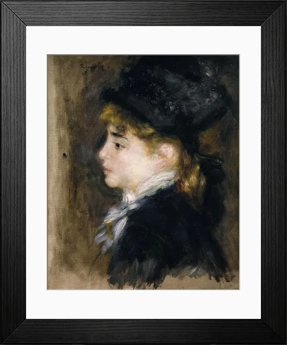 Framed Print : RENOIRPierre-Auguste (1841-1919). Portrait of Margot. 1876-1878. Impressionism. Oil on canvas. FRANCE. Paris. Muse d'Orsay (Orsay Museum)
