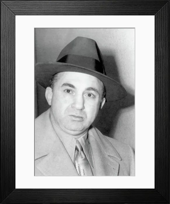 Framed Print : MICKEY COHEN, gangster and ex-featherweight boxer in 1958.. Courtesy: CSU Archives / Everett Collection Framed Print : MICKEY COHEN, gangster and ex-featherweight boxer in 1958.. Courtesy: CSU Archives / Everett Collection