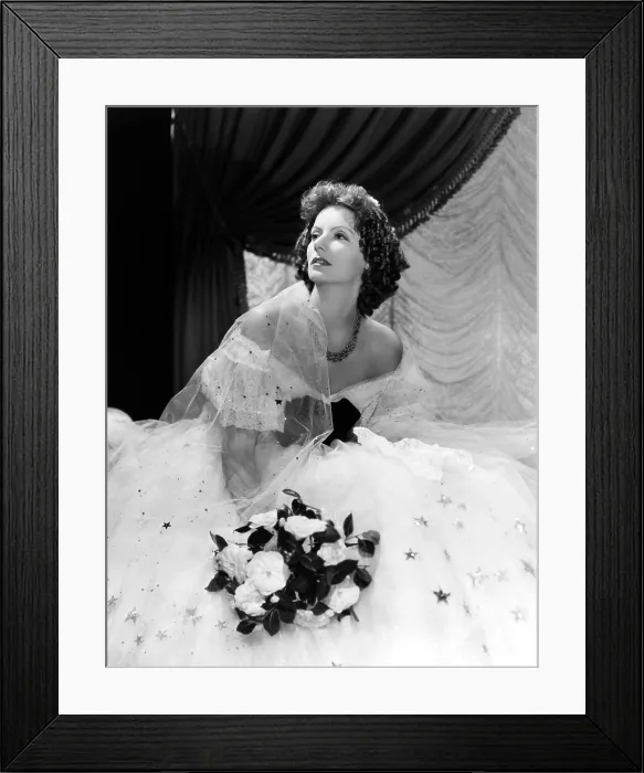 Framed Print : CAMILLE, Greta Garbo, in a gown by Adrian, 1936