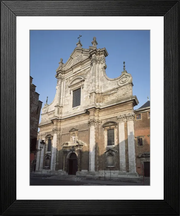 Framed Print : BELGIUM. Laeken. Church of Saint Walpurgis. Facade. Baroque art. Architecture. Paul Maeyaert / AISA / Everett Collection (64737)**US SALES ONLY**