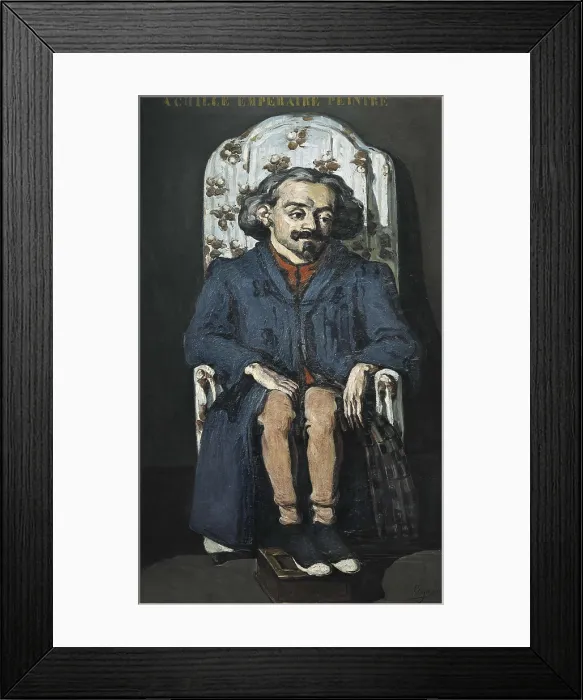 Framed Print : CEZANNE, Paul (1839-1906). Achille Emperaire. ca. 1868. Impressionism. Oil on canvas. FRANCE. Paris. Muse d'Orsay (Orsay Museum). AISA / Everett Collection**US SALES ONLY**