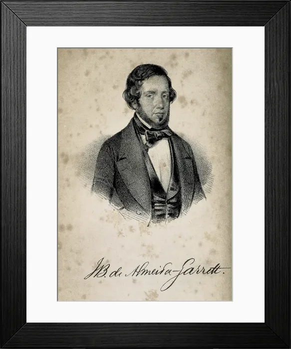 Framed Print : GARRET, Joao Baptista de Silva Leitao de Almeida (1799-1854). Portuguese writer. Litography. AISA / Everett Collection**US SALES ONLY**