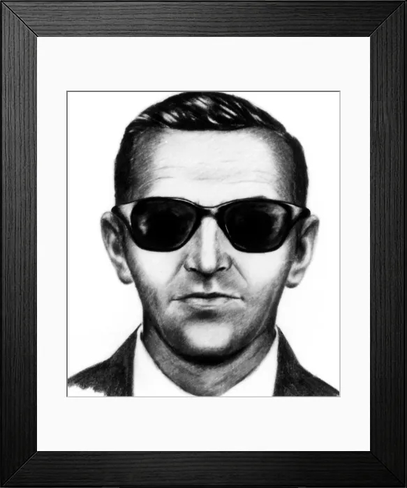 Framed Print : FBI composite of airplane hijacker D.B. Cooper, 1971. Courtesy: CSU Archives / Everett Collection