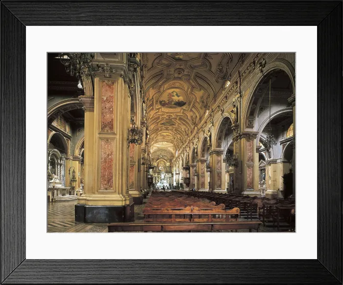 Framed Print : TOESCA Y RICCI, Joaqun (1745-1799). Cathedral of Santiago de Chile. ca. 1780. CHILE. SANTIAGO. Santiago. Neoclassicism. Architecture. AISA / Everett Collection**US SALES ONLY**