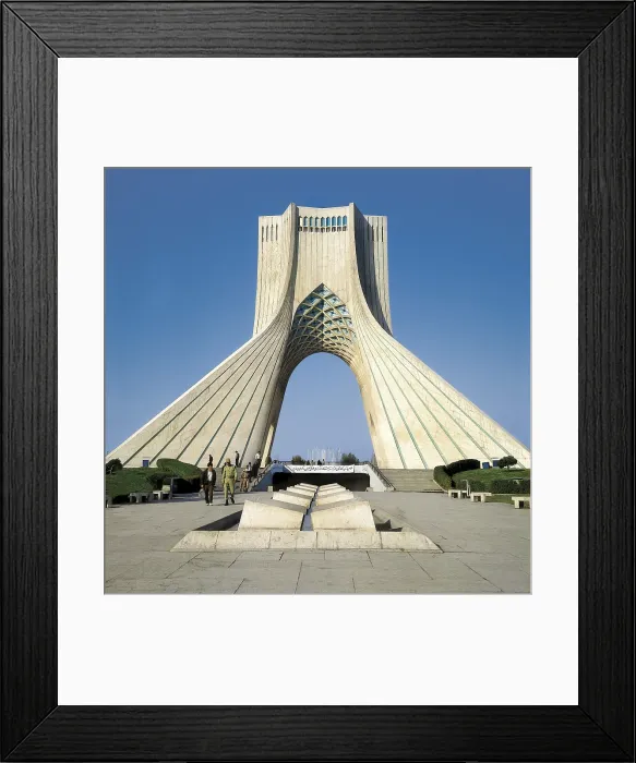 Framed Print : AMANAT, Hossein (1942). The Shahyad Monument. 1971. IRAN. TEHRAN. Tehran. AISA / Everett Collection - Image has fine art copyright