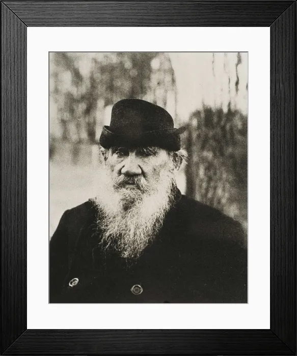 Framed Print : TOLSTOY, Lev Nikolayevich, Leo (1828-1910). Portrait of Leo Tolstoy. RUSSIA. TULA. Ysnaia Poliana. Tolstoy House Museum. AISA / Everett Collection**US SALES ONLY**