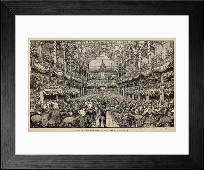 Framed Print : Democratic National Convention, Held in St, Louis, Mo, June 1888