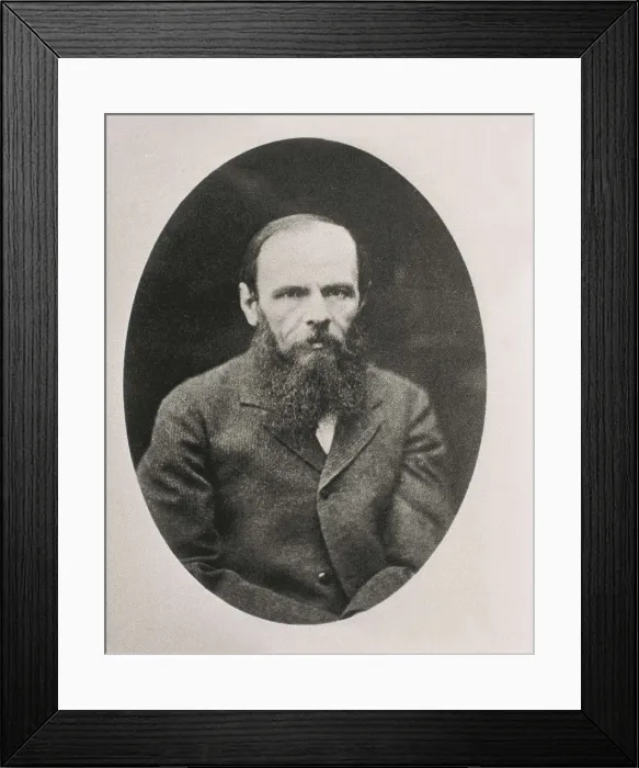Framed Print : DOSTOYEVSKY, Fyodor Mikhaylovich (1821-1881). Portrait of Dostoyevsky taken in Moscow on the 9th June 1890. AISA / Everett Collection**US SALES ONLY**