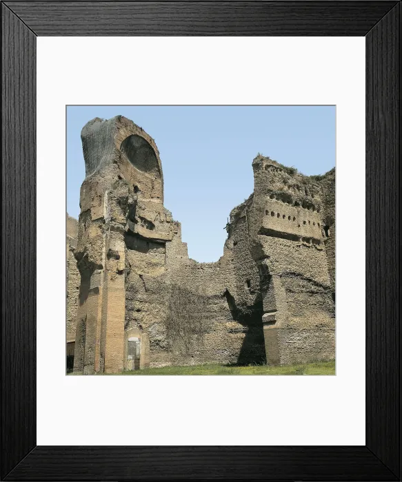 Framed Print : ITALY. LAZIO. Rome. Baths of Caracalla. The Baths of Caracalla (c. 217). Roman art. Late Empire. Architecture. AISA / Everett Collection**US SALES ONLY**