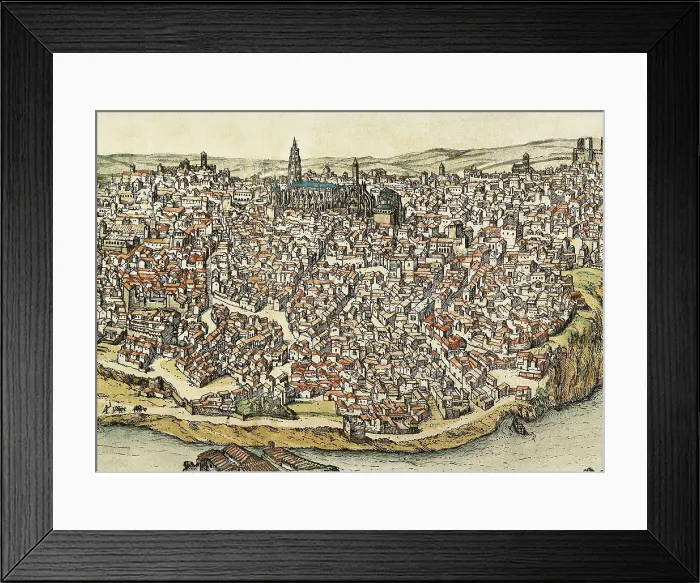 Framed Print : HOGENBERG, Franz (1535-1590). Civitatis Orbis Terrarum. 1572-1617. Toledo