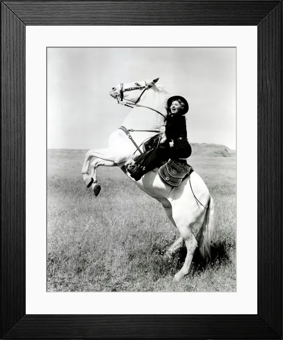 Framed Print : FORTY GUNS, Barbara Stanwyck, 1957, TM and Copyright (c) 20th Century-Fox Film Corp. All Rights Reserved Framed Print : FORTY GUNS, Barbara Stanwyck, 1957, TM and Copyright (c) 20th Century-Fox Film Corp. All Rights Reserved