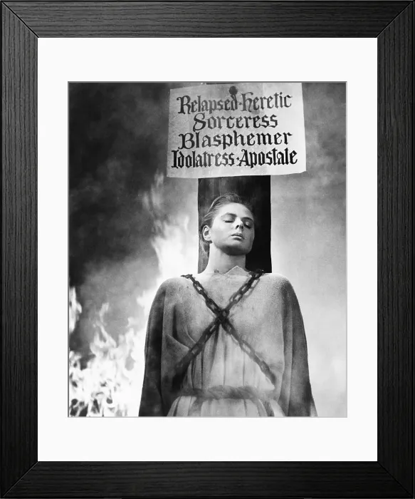 Framed Print : JOAN OF ARC, Ingrid Bergman, 1948