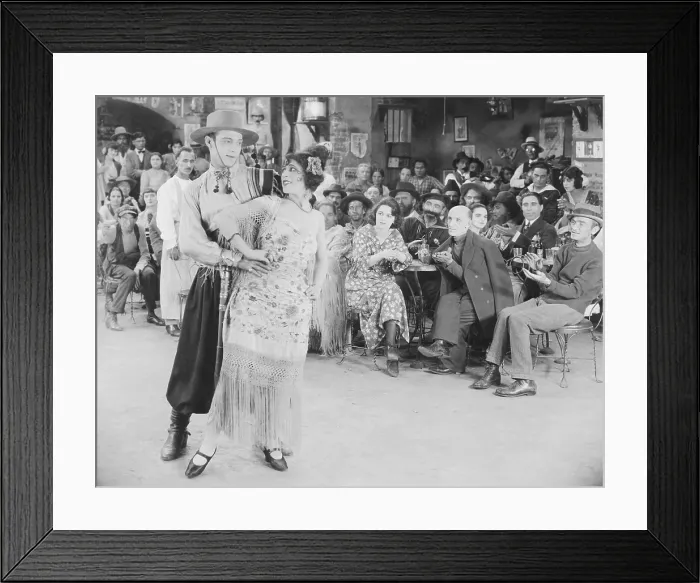 Framed Print : THE FOUR HORSEMEN OF THE APOCALYPSE, Rudolph Valentino, Claire Delmar, 1921
