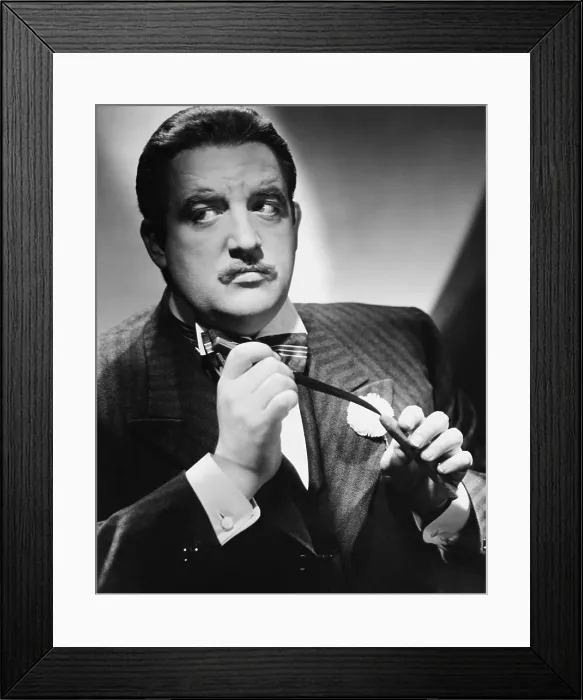 Framed Print : JOAN OF PARIS, Laird Cregar, 1942 Framed Print : JOAN OF PARIS, Laird Cregar, 1942