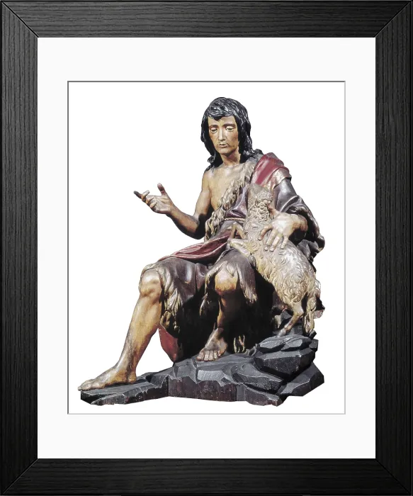 Framed Print : CANO, Alonso (1601-1667). Saint John the Baptist. 1634. Baroque art. Sculpture on wood. SPAIN. Valladolid. National Museum of Sculpture. AISA / Everett Collection**US SALES ONLY** Framed Print : CANO, Alonso (1601-1667). Saint John the Baptist. 1634. Baroque art. Sculpture on wood. SPAIN. Valladolid. National Museum of Sculpture. AISA / Everett Collection**US SALES ONLY**