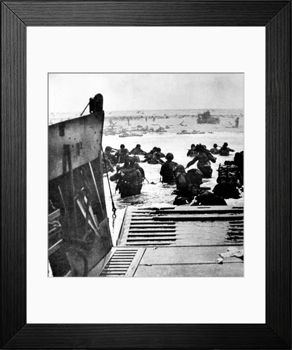 Framed Print : World War II: D-Day, the Invasion of Normandy, June 6, 1944.. Courtesy: CSU Archives / Everett Collection Framed Print : World War II: D-Day, the Invasion of Normandy, June 6, 1944.. Courtesy: CSU Archives / Everett Collection