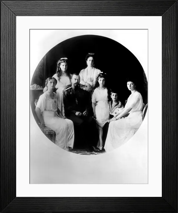 Framed Print : Russian royal family (left to right) Framed Print : Russian royal family (left to right)