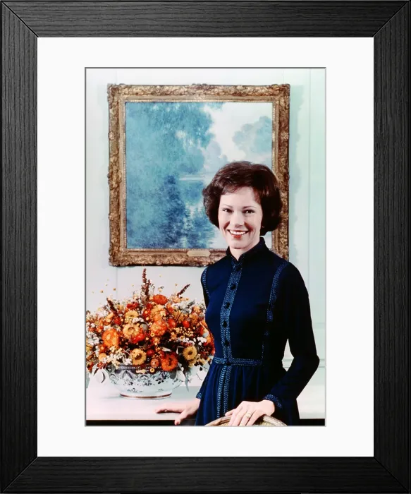 Framed Print : First Lady Rosalynn Carter; official White House photograph; February 18, 1977