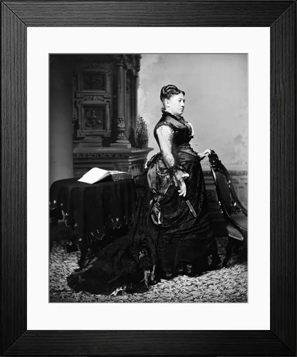 Framed Print : First Lady Julia Dent Grant, wife of President U.S. Grant, ca. 1865-1880 Framed Print : First Lady Julia Dent Grant, wife of President U.S. Grant, ca. 1865-1880