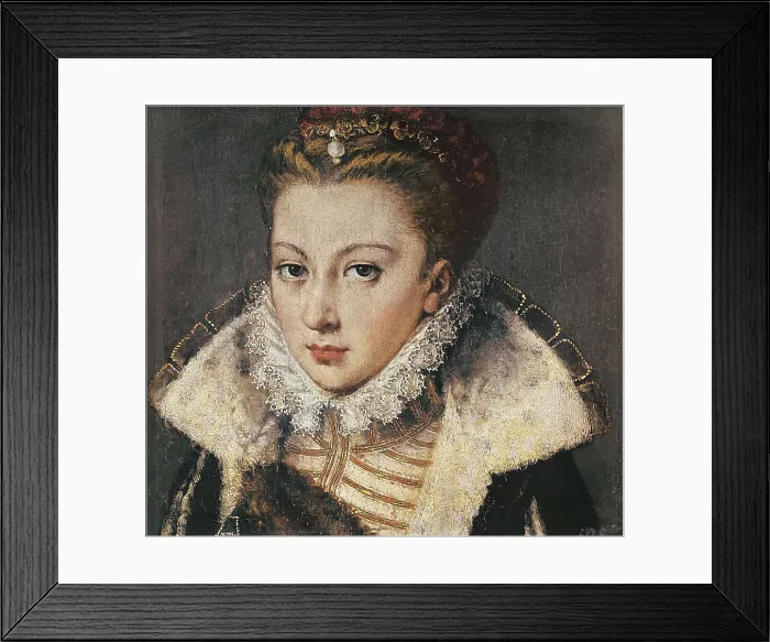 Framed Print : SANCHEZ COELLO, Alonso (1531-1588). Unknown Lady. ca. 1590. Bust. Oil on canvas. SPAIN. Madrid. Prado Museum. AISA / Everett Collection**US SALES ONLY** Framed Print : SANCHEZ COELLO, Alonso (1531-1588). Unknown Lady. ca. 1590. Bust. Oil on canvas. SPAIN. Madrid. Prado Museum. AISA / Everett Collection**US SALES ONLY**