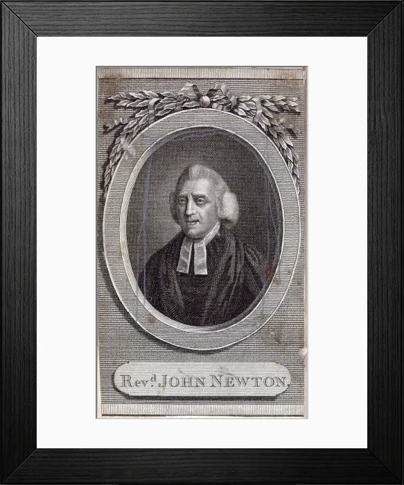 Framed Print : John Newton, Olney hymns : in three books. London, Printed and sold by W. Oliver, 1779