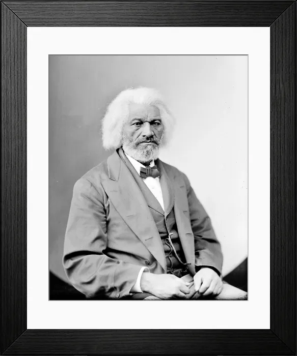 Framed Print : Frederick Douglass (1818-1895), African Americam abolitionist, writer and statesman, circa 1870s