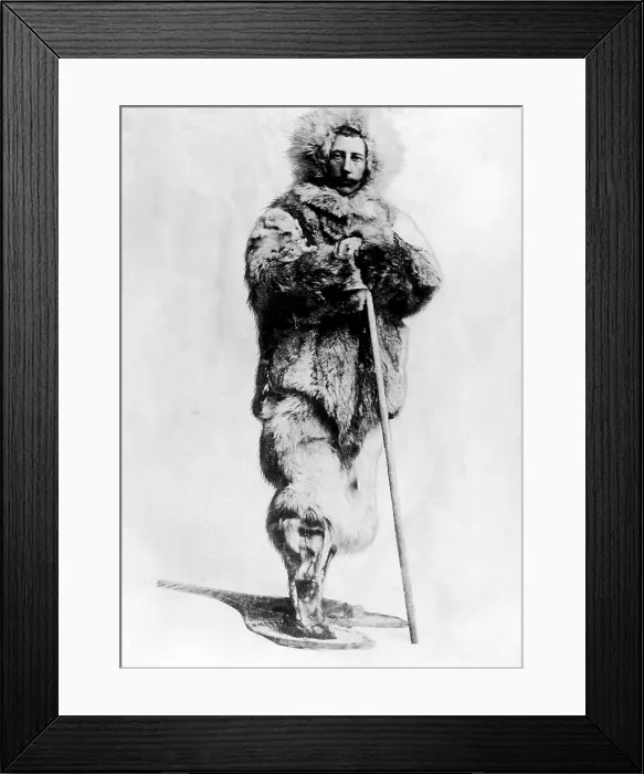 Framed Print : Roald Amundsen, the first person to reach the South Pole. The Norwegian explorer made it there in 1911. Photo taken in 1912. Courtesy: CSU Archives / Everett Collection