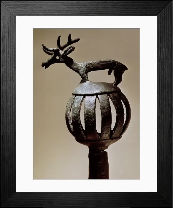 Framed Print : Carriage orbament with figure of deer (7th-6th c.). Scythian Art. RUSSIA. Saint Petersburg. State Hermitage Museum. AISA / Everett Collection**US SALES ONLY**