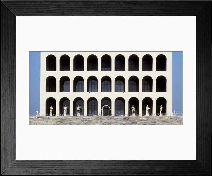 Framed Print : Palazzo della Civilt del Lavoro. 1938-1943. ITALY. LAZIO. ROME. Rome. AISA / Everett Collection**US SALES ONLY**