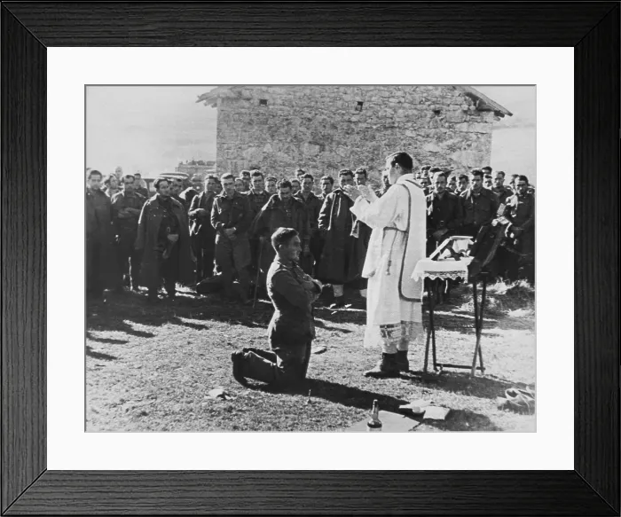 Framed Print : Spanish Civil War (1936-1939). Military mass in the nationalist area (1936). AISA / Everett Collection**US SALES ONLY** Framed Print : Spanish Civil War (1936-1939). Military mass in the nationalist area (1936). AISA / Everett Collection**US SALES ONLY**
