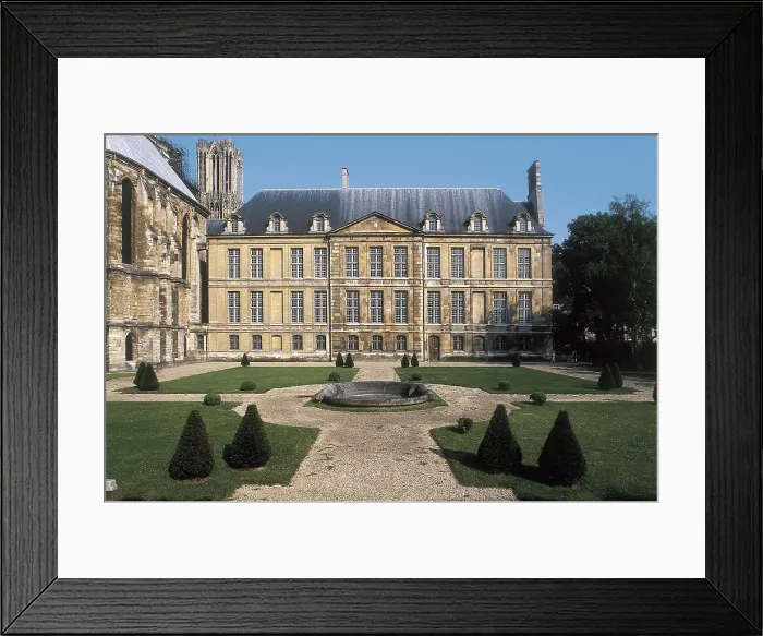 Framed Print : FRANCE. CHAMPAGNE-ARDENNE. MARNE. Reims. Archbishop's Palace, nowadays 'Muse du Tau'. AISA / Everett Collection**US SALES ONLY**