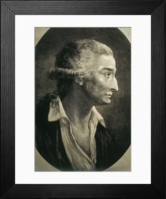 Framed Print : Lavoisier, Antoine-Laurent (1743-1794). Etching. AISA / Everett Collection**US SALES ONLY**