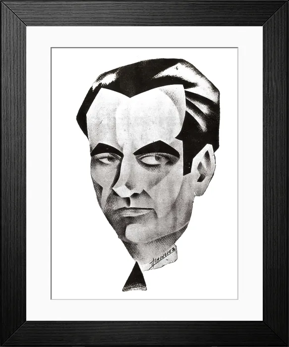 Framed Print : GARCIA LORCA, Federico (1898-1936). Painting. AISA / Everett Collection**US SALES ONLY**