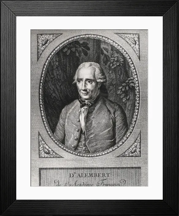 Framed Print : ALEMBERT, Jean Le Rond D (1717-1783). Portrait. Engraving. AISA / Everett Collection**US SALES ONLY**
