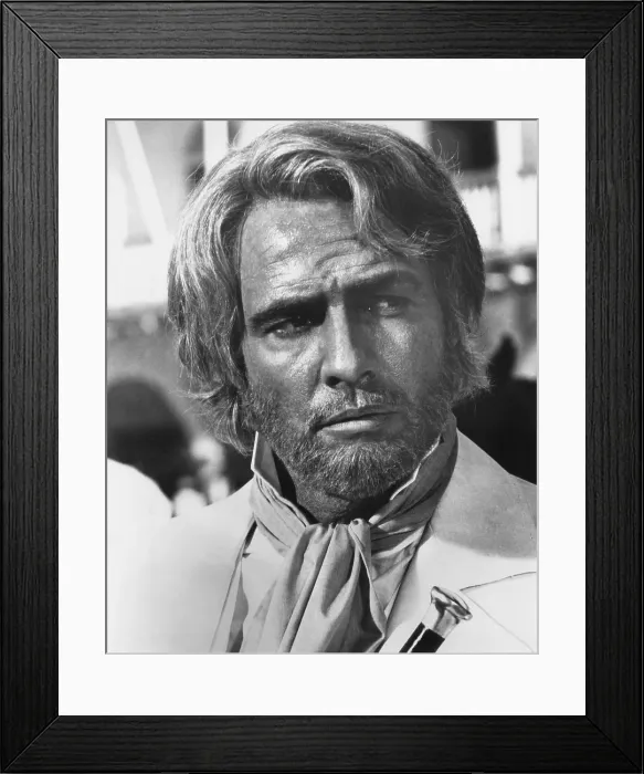 Framed Print : BURN!, (aka QUEIMADA), Marlon Brando, 1969
