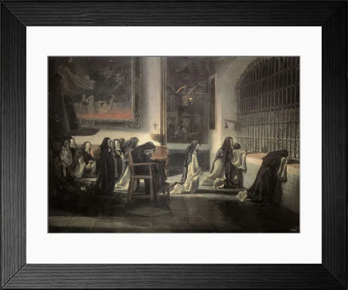 Framed Print : MUOZ i DEGRAIN, Antoni (1841-1924). Nuns Praying or The Prayer. 1871. Oil on canvas. SPAIN. Vitoria. Alava Fine Arts Museum. AISA / Everett Collection**US SALES ONLY** Framed Print : MUOZ i DEGRAIN, Antoni (1841-1924). Nuns Praying or The Prayer. 1871. Oil on canvas. SPAIN. Vitoria. Alava Fine Arts Museum. AISA / Everett Collection**US SALES ONLY**