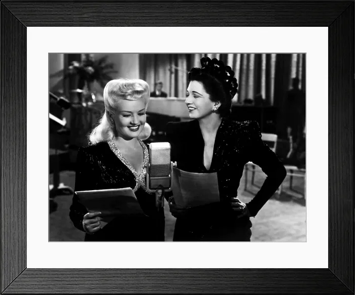 Framed Print : FOUR JILLS IN A JEEP, from left, Betty Grable, Kay Francis, 1944, TM & Copyright 20th Century Fox Film Corp. / courtesy Everett Collection