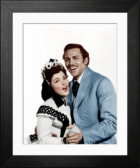 Framed Print : SHOW BOAT, from left: Kathryn Grayson, Howard Keel, 1951