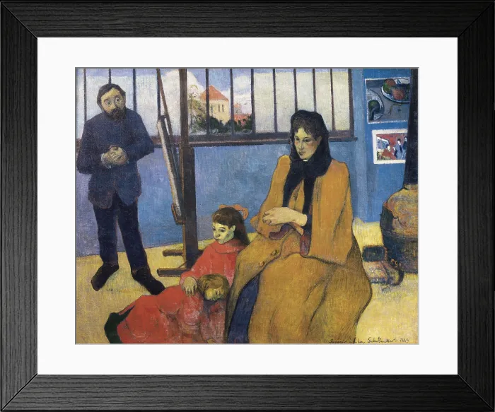 Framed Print : GAUGUIN, Paul (1848-1903). The Schuffenecker Family, or Schuffenecker's Studio. 1889 Framed Print : GAUGUIN, Paul (1848-1903). The Schuffenecker Family, or Schuffenecker's Studio. 1889