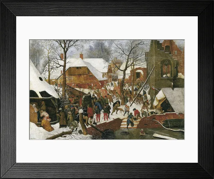 Framed Print : Breugel, Pieter, II, The Younger, called 'Hell Bruegel' (1564-1638). The Adoration of the Magi. end 16th c. Flemish art. Oil on canvas. RUSSIA. Saint Petersburg