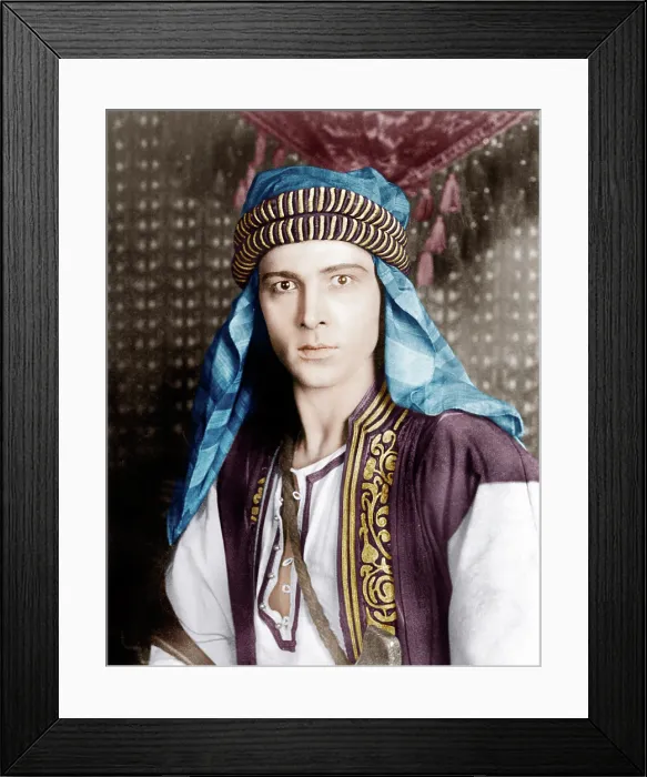 Framed Print : THE SHEIK, Rudolph Valentino, 1921 Framed Print : THE SHEIK, Rudolph Valentino, 1921