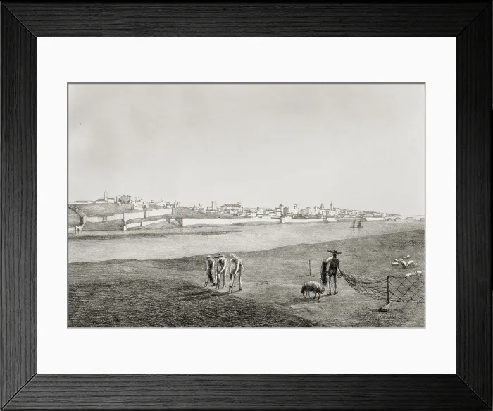 Framed Print : Badajoz (1812). Litography. SPAIN. Madrid. National Library. AISA / Everett Collection (95060)**US SALES ONLY**